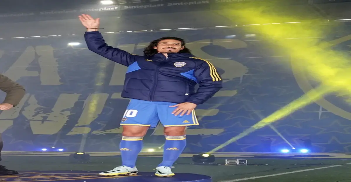 Cavani, novo jogador do Boca Jrs