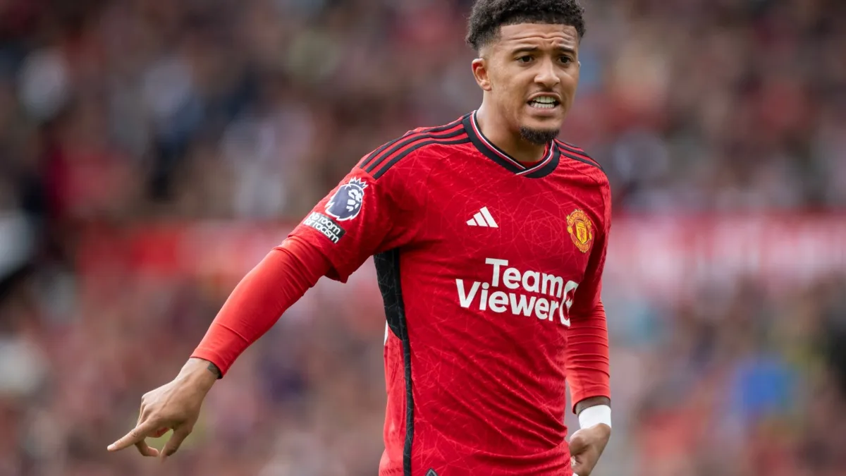 Sancho atuando pelo Manchester United