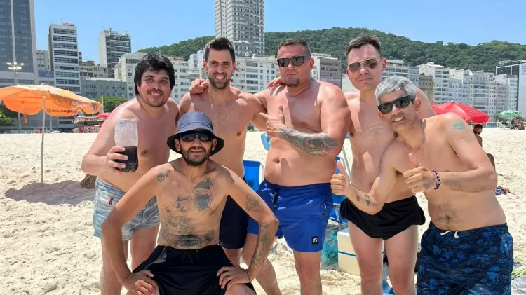 Torcedores do Boca Juniors no Rio de Janeiro