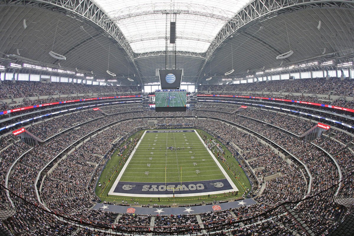 Estádio AT&T Stadium, localizado em Arlington, Texas