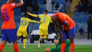 CR7: mil jogos por equipes, gol e vantagem do Al Nassr na Champions da Ásia 