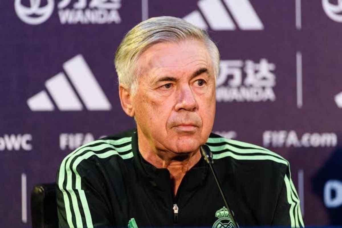 Ancelotti fala sobre Vinicius Jr Foto: Reprodução
