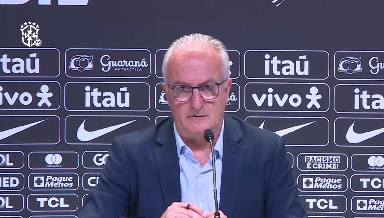 Dorival Júnior na primeira convocação na Seleção Brasileira